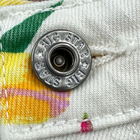 Big Star 1974 Jeans Pants Womens Alex Mid Rise Skinny Floral Multicolor 27R - Picture 12 of 12